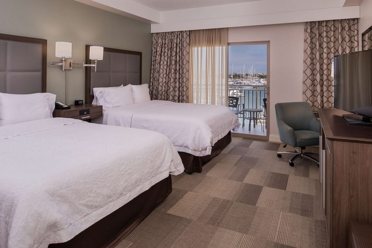 Room, 2 Queen Beds, Non Smoking, Marina View (Shower Only) | In-room safe, desk, iron/ironing board, free WiFi