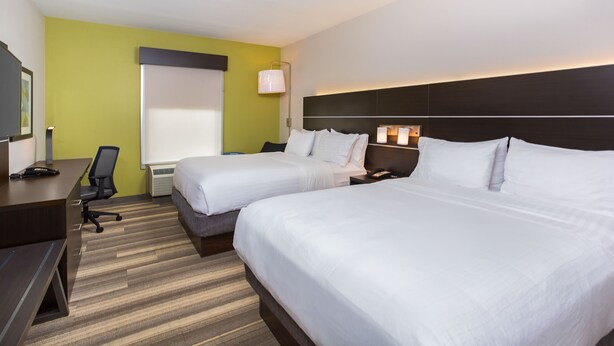 A hotel room with two beds, a desk, a chair, and a TV. - Holiday Inn Express & Suites Morristown by IHG (Morristown)