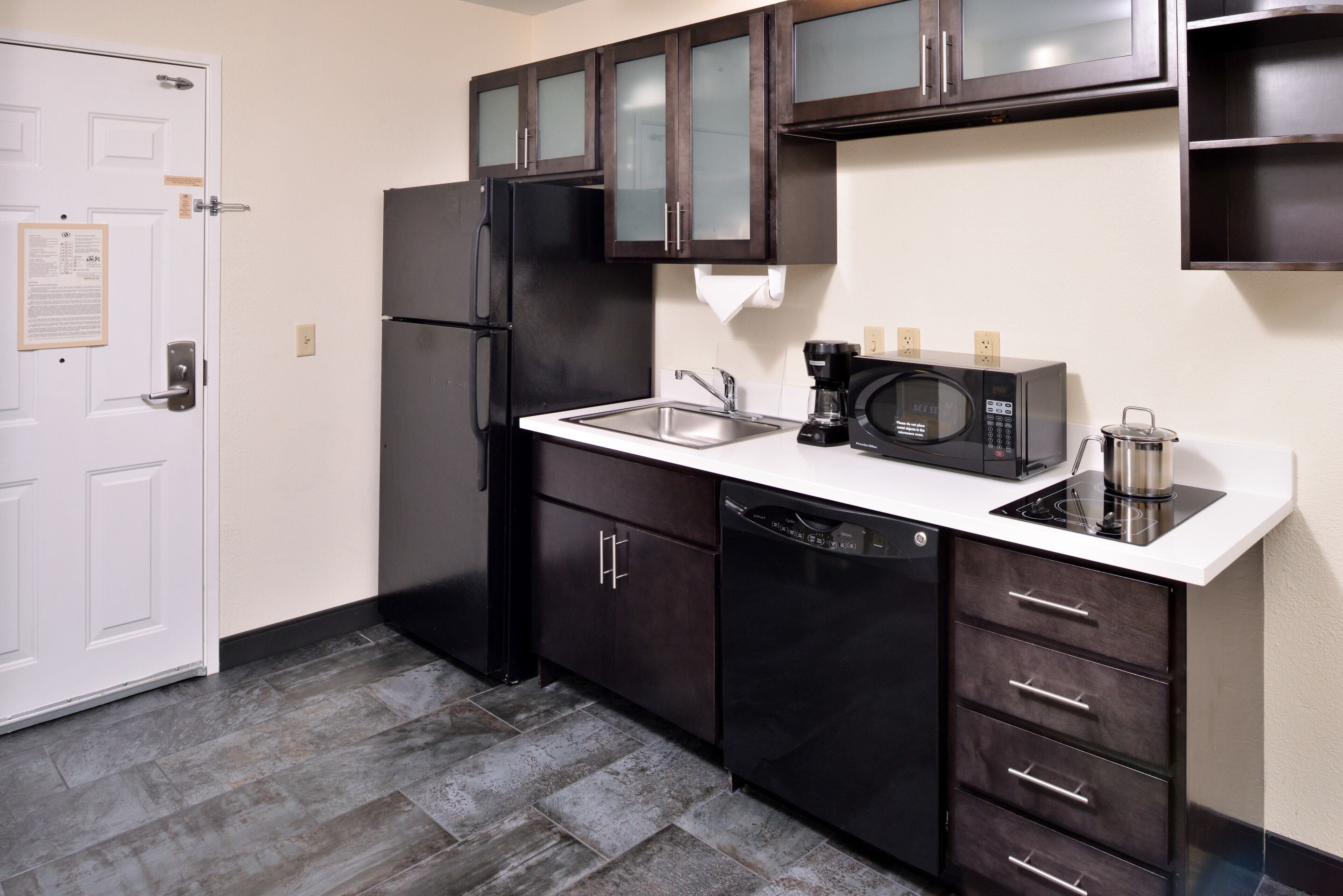 studio suite, 1 king bed | private kitchen | fridge, microwave, stovetop, dishwasher