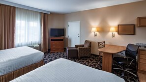 Desk, laptop workspace, blackout curtains, iron/ironing board - Best Western Plus Wausau/Rothschild Hotel (Rothschild)