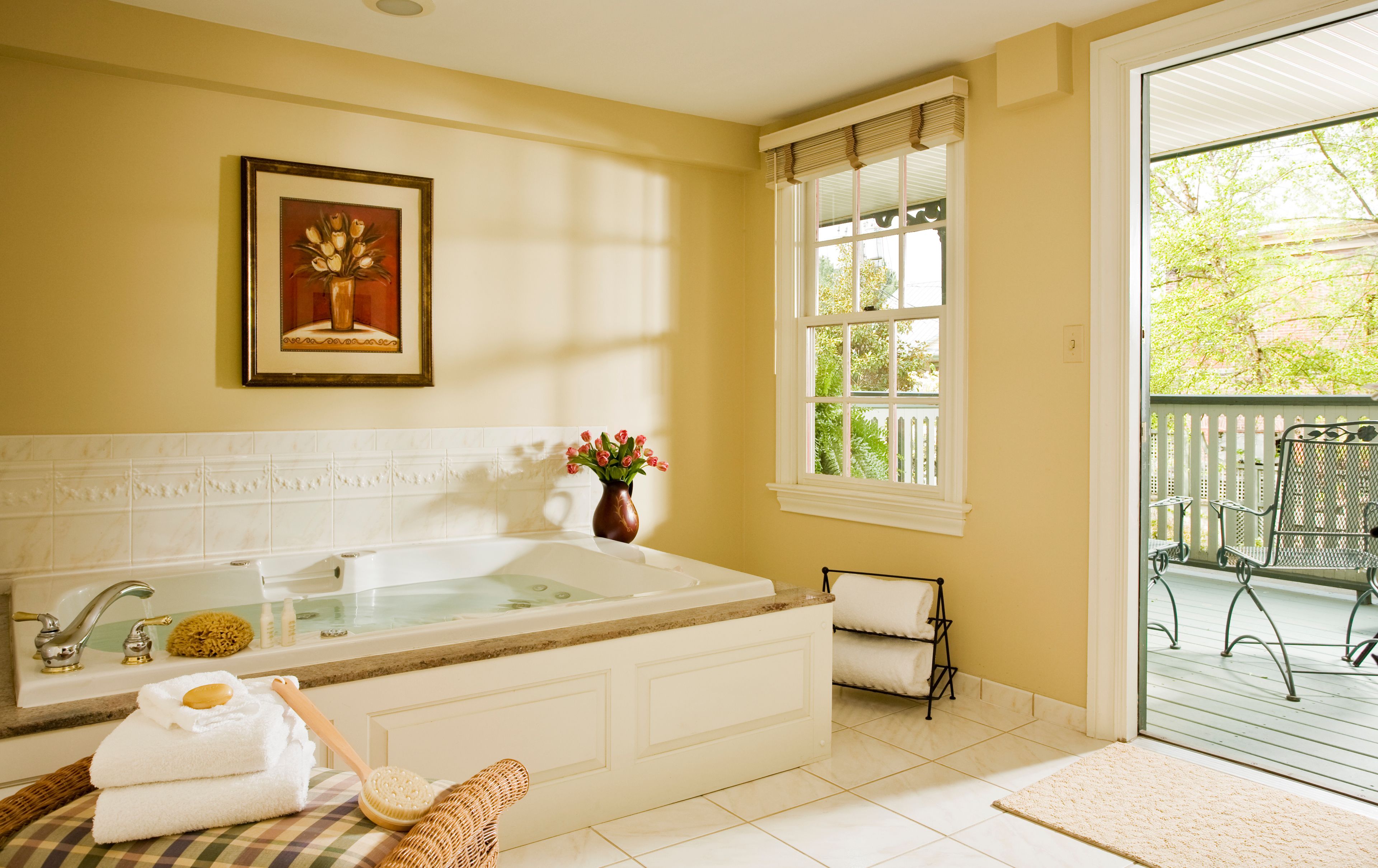 hair dryer, bathrobes, towels