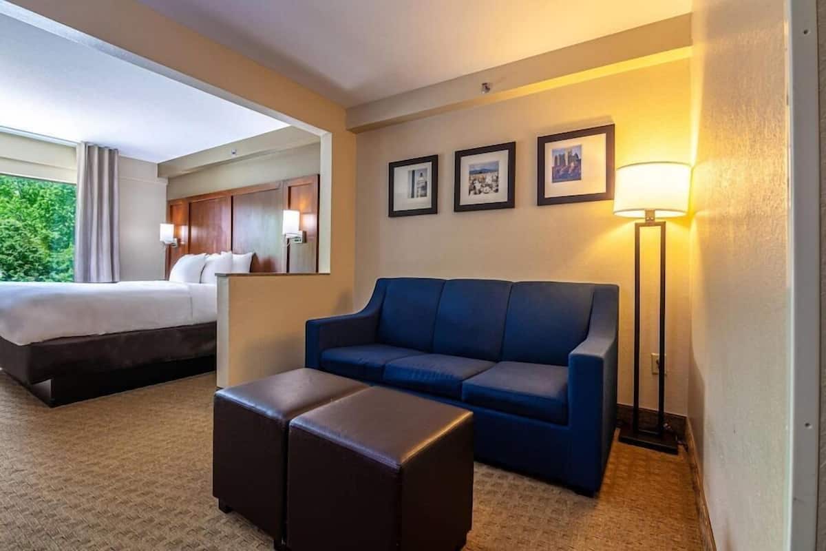 Peralatan tempat tidur premium, meja, ruang kerja komputer riba 