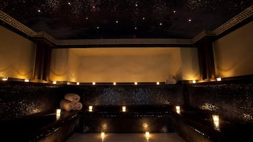 Espace de soins pour les couples, sauna, bain à remous, hammam