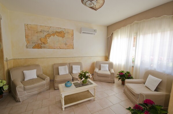 Sala de estar en el lobby