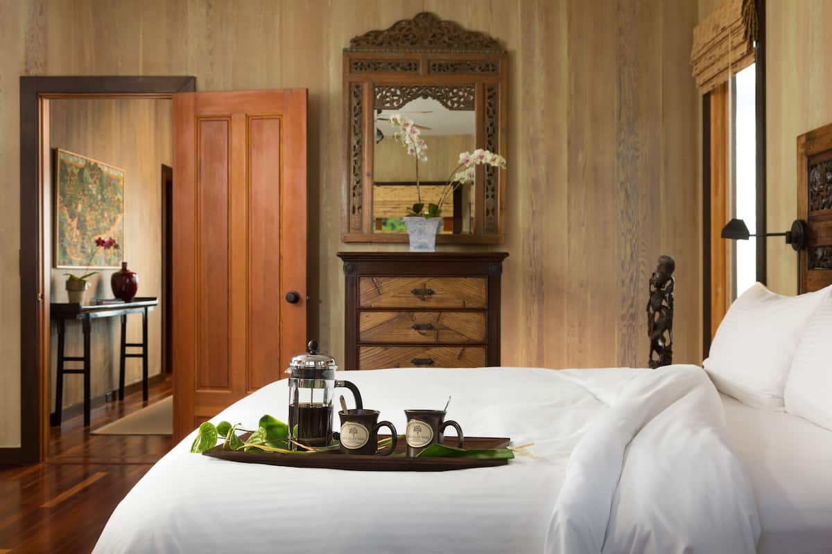 Gardenia Suite | Premium bedding, down comforters, pillowtop beds, iron/ironing board