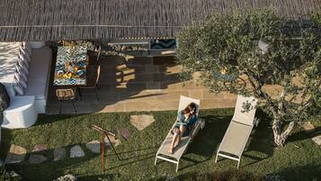 Appartamento Premium, 2 camere da letto, terrazzo, vista mare | Terrazza/patio