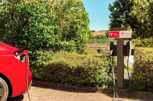 Electric vehicle-charging station