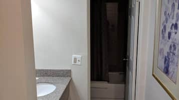 Hair dryer, towels