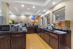 Free daily buffet breakfast