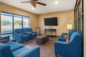 42-inch LCD TV with cable channels, TV