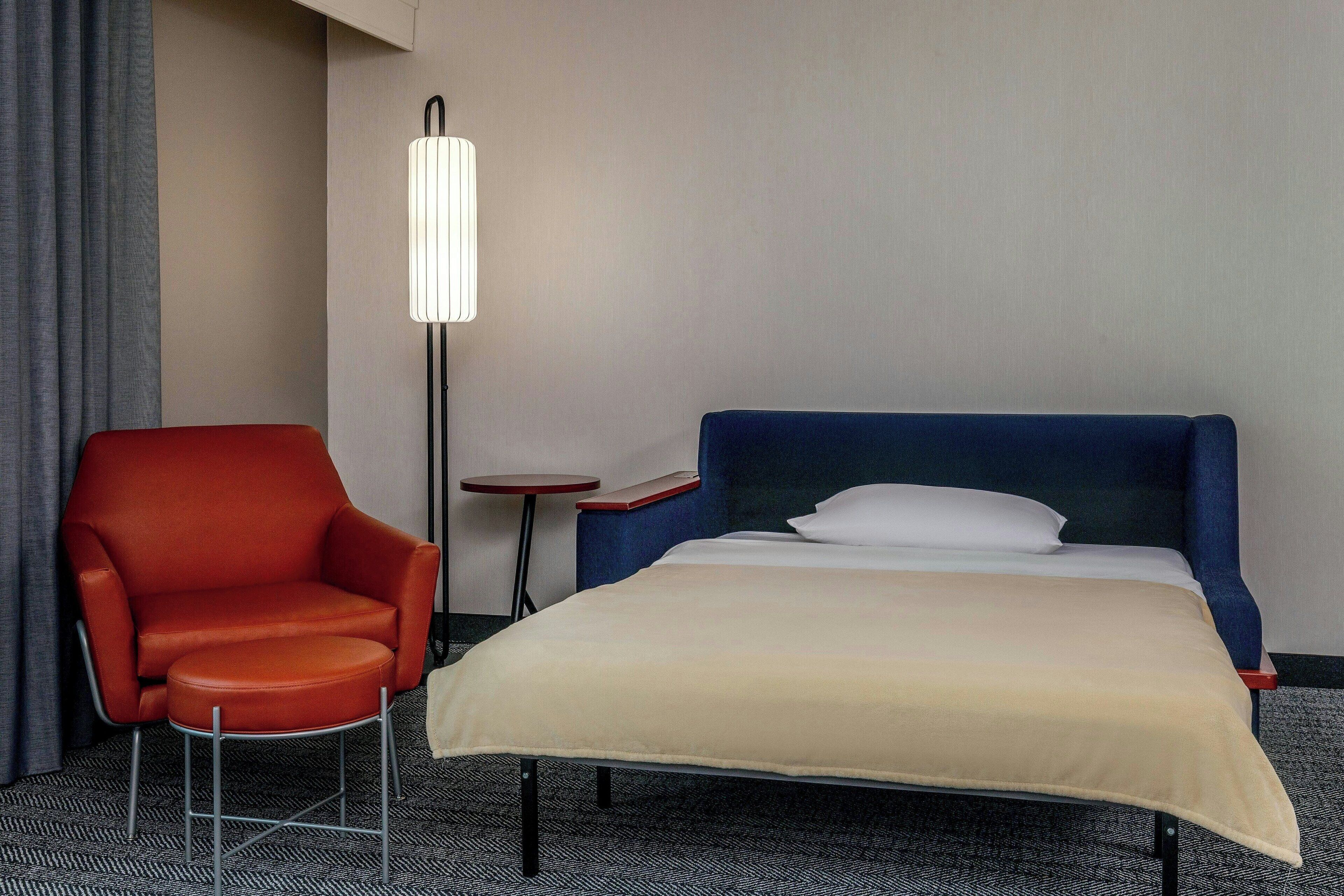 room, 1 king bed with sofa bed, non smoking | premium bedding, desk, iron/ironing board, free cots/infant beds