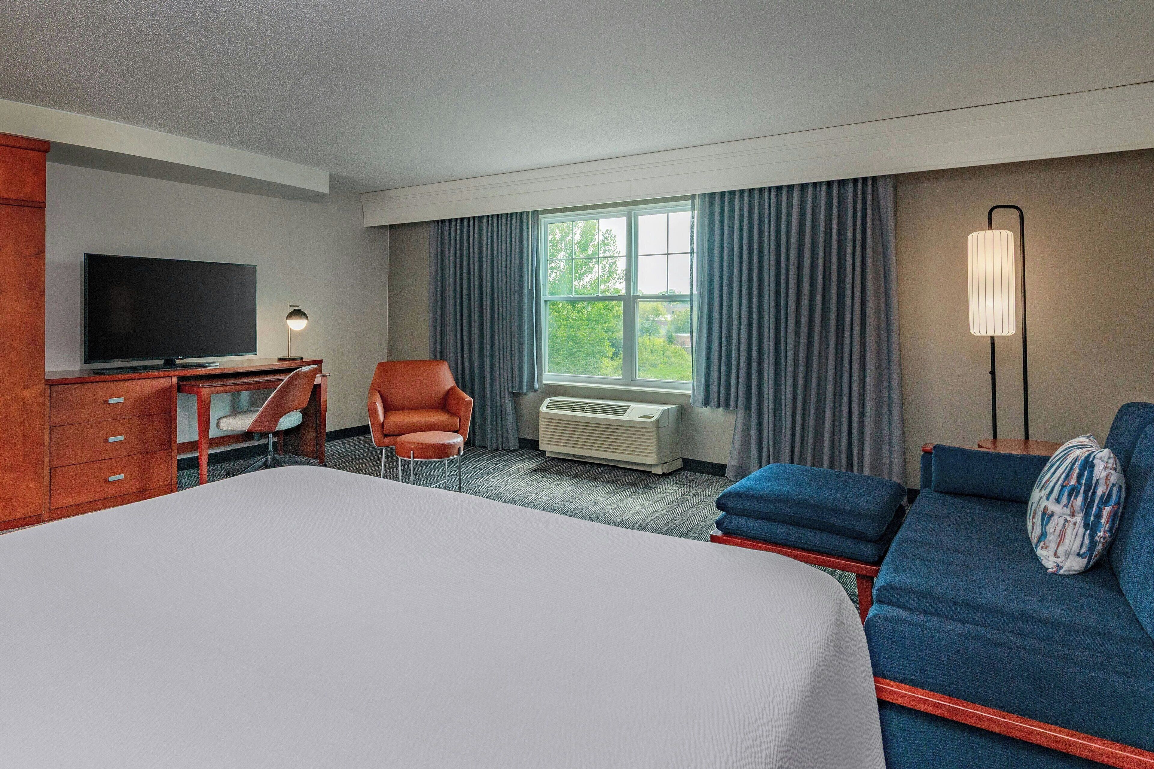 premium bedding, desk, iron/ironing board, free cots/infant beds