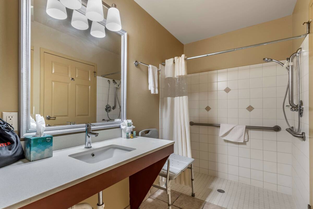 free toiletries, hair dryer, towels, soap