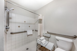 Suíte, 1 cama King e sofá-cama, acessível, para não fumantes (with Sofabed) | Banheiro acessível