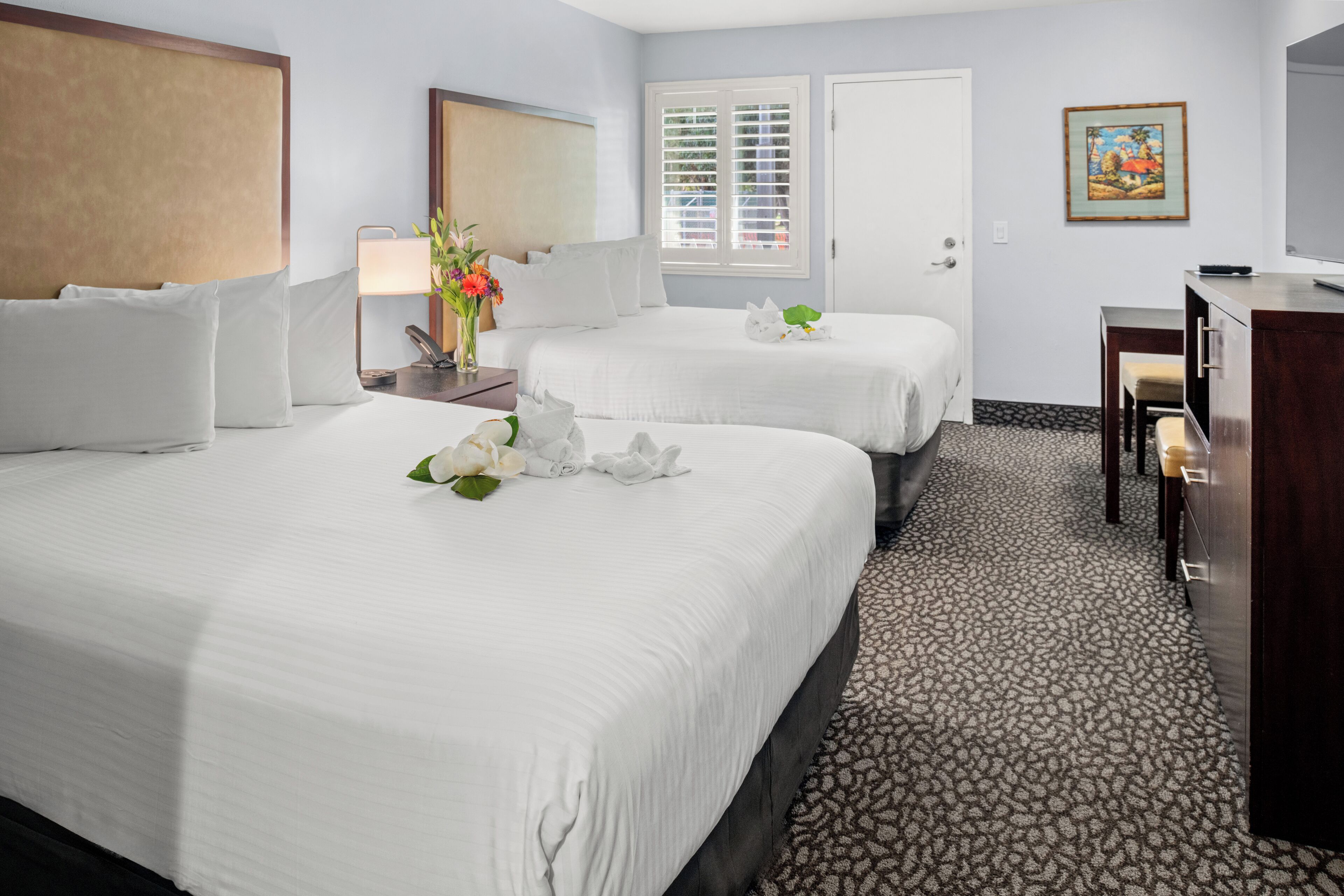 Standard Room, 2 Queen Beds, Non Smoking | Premium bedding, pillowtop beds, blackout drapes, soundproofing