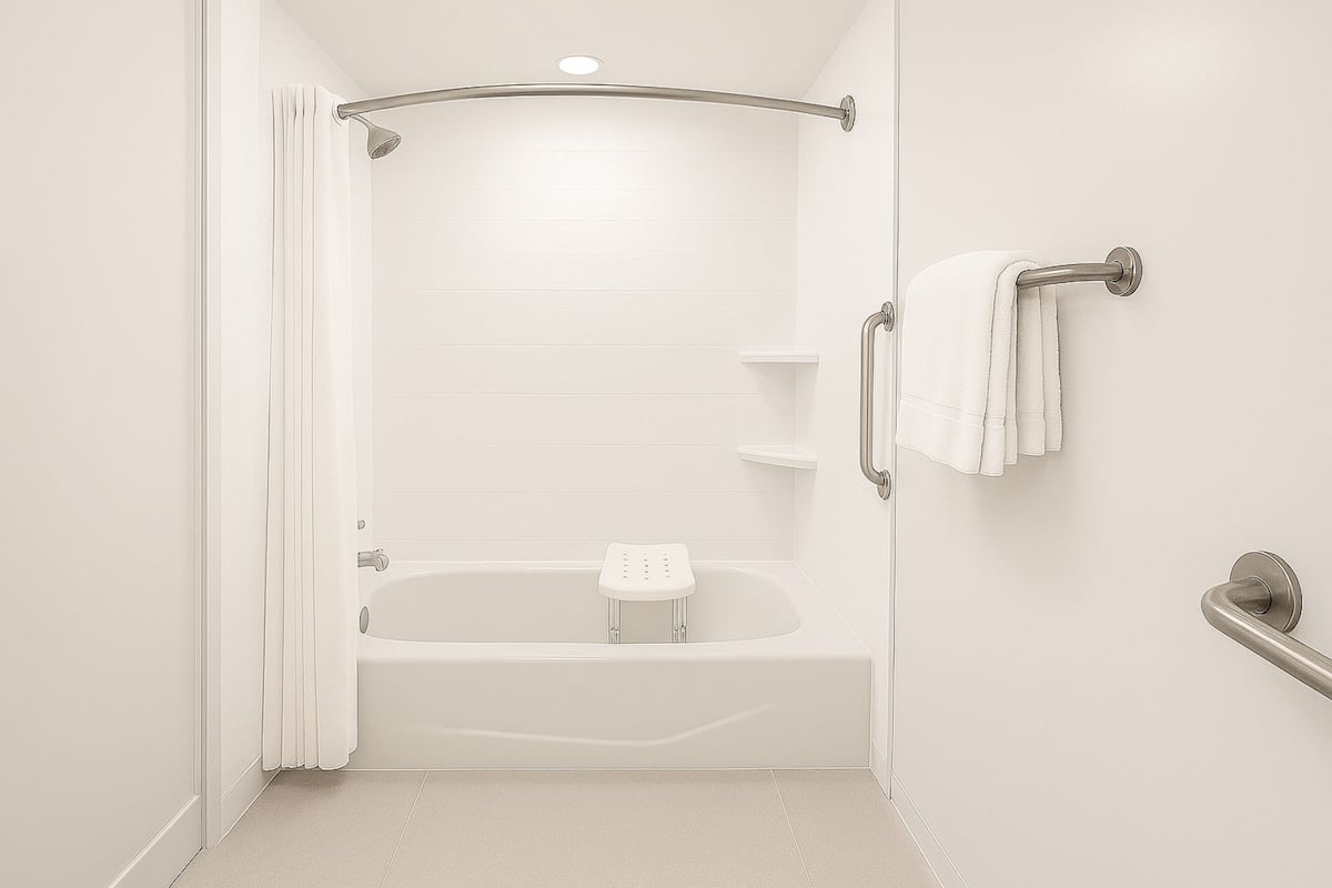Hair dryer, towels