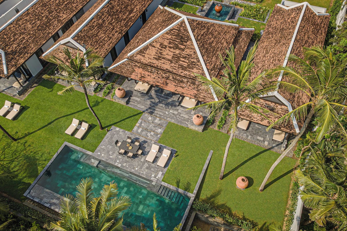 Garden View Three Bedroom Pool Villa | Hypo-allergenic bedding available, down comforters, minibar