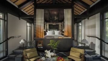 Hypo-allergenic bedding, down comforters, minibar, in-room safe