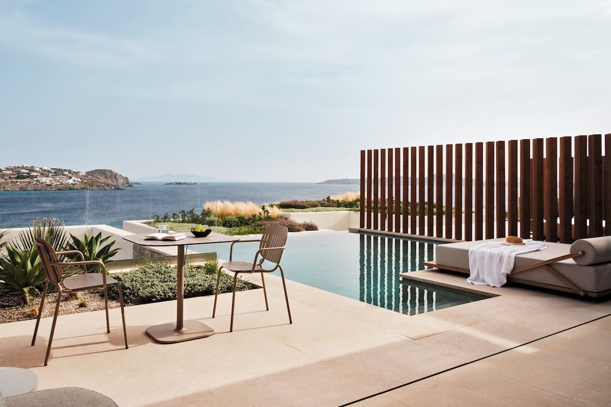 The Coast Grand Suite with Pool and Sea View | 高档床上用品、迷你吧、免费 WiFi、床单