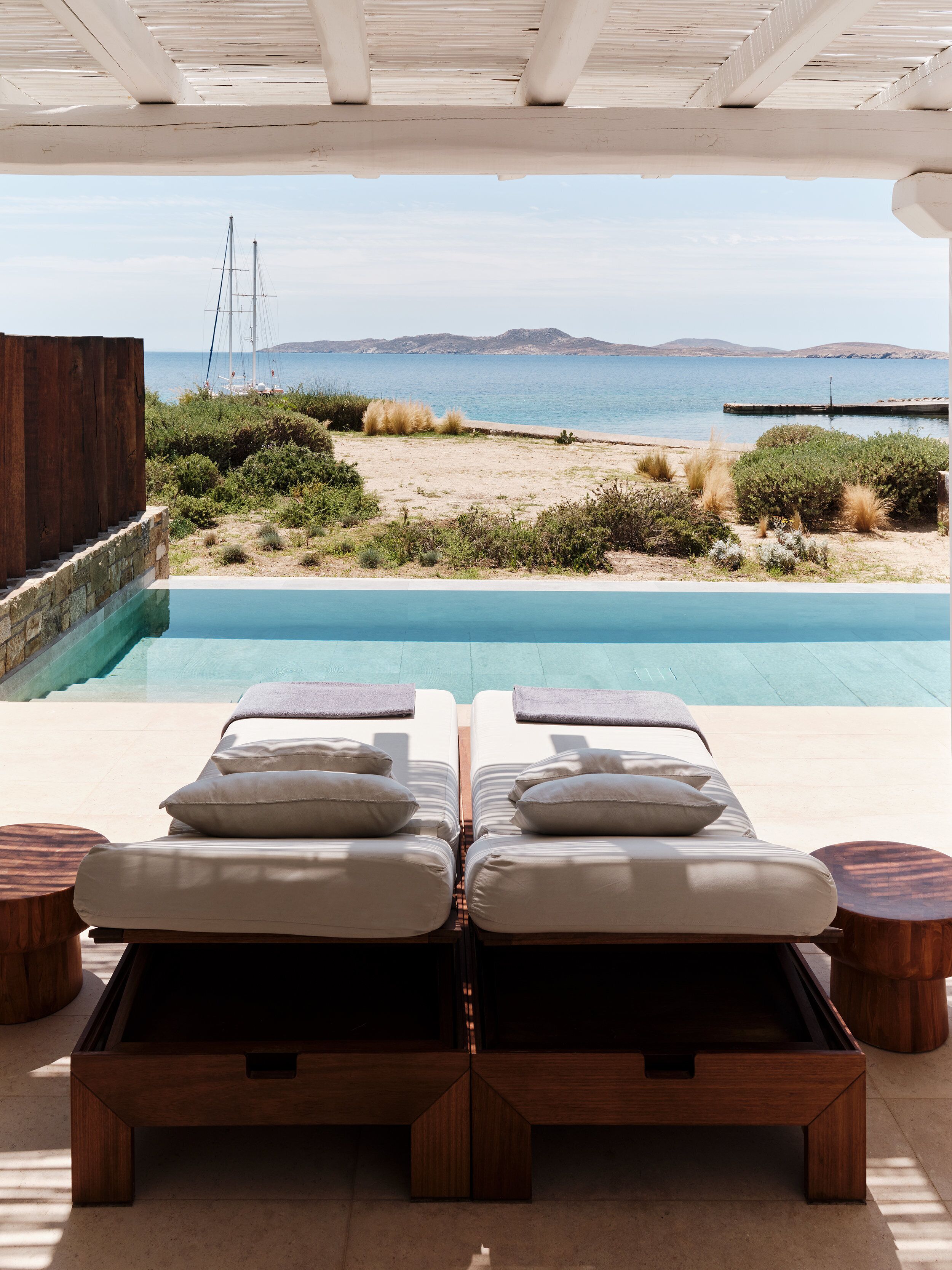 the coast beachfront pavilion with pool | private pool