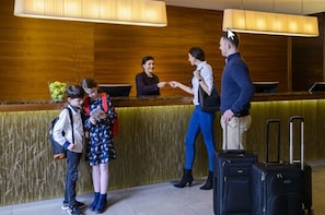 Check-in/check-out kiosk