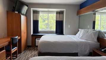 Standard Room, 2 Queen Beds, Non Smoking, Refrigerator & Microwave (Pet Friendly) | In-room safe, desk, iron/ironing board, cribs/infant beds