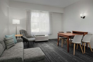 Suite, 1 Bedroom, Non Smoking | Living area | 27-inch flat-screen TV with cable channels, TV, pay movies