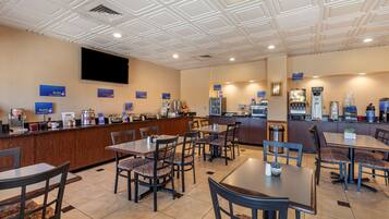 Free daily buffet breakfast