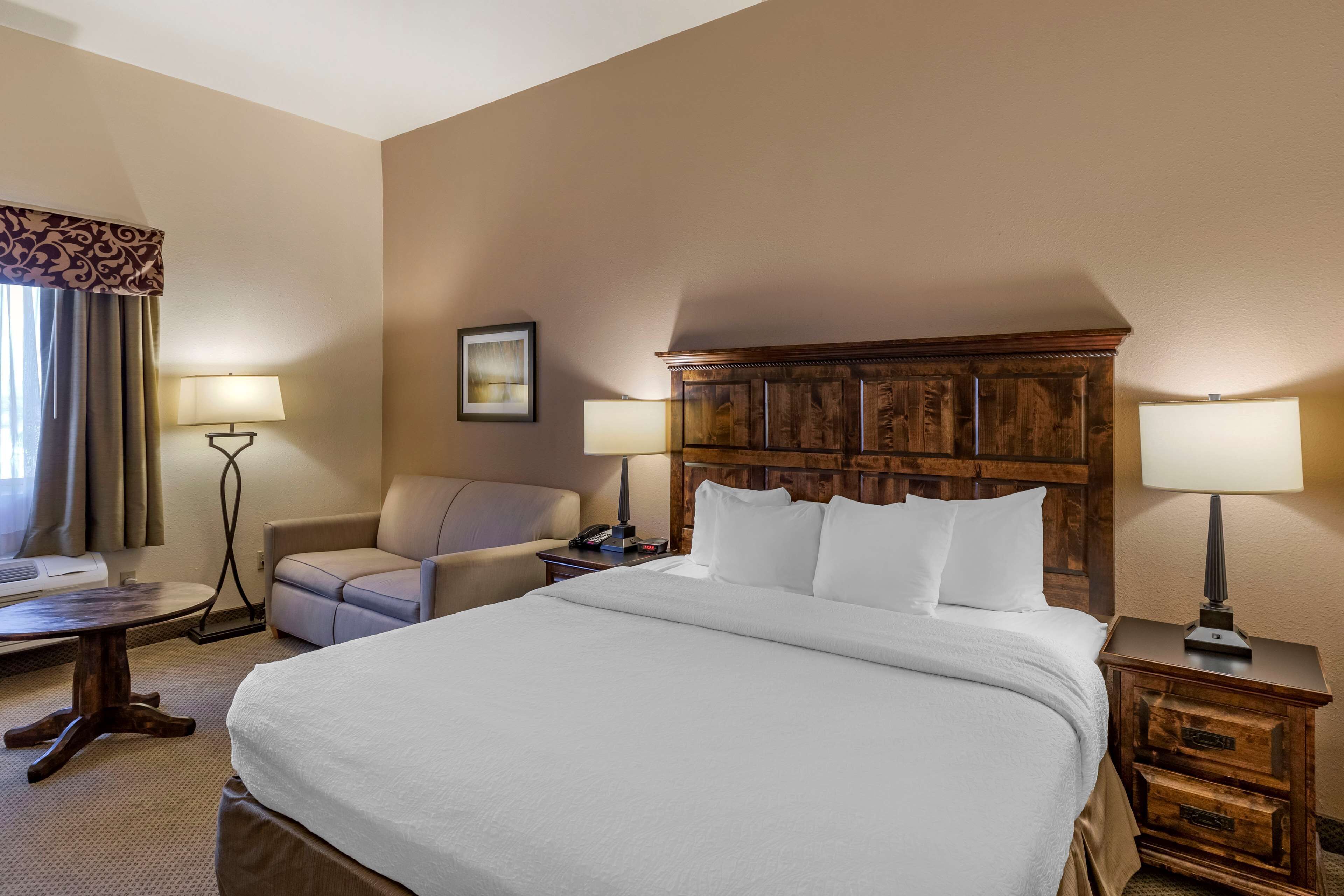 standard room, 1 king bed, non smoking, refrigerator & microwave | desk, iron/ironing board, free cots/infant beds, free rollaway beds