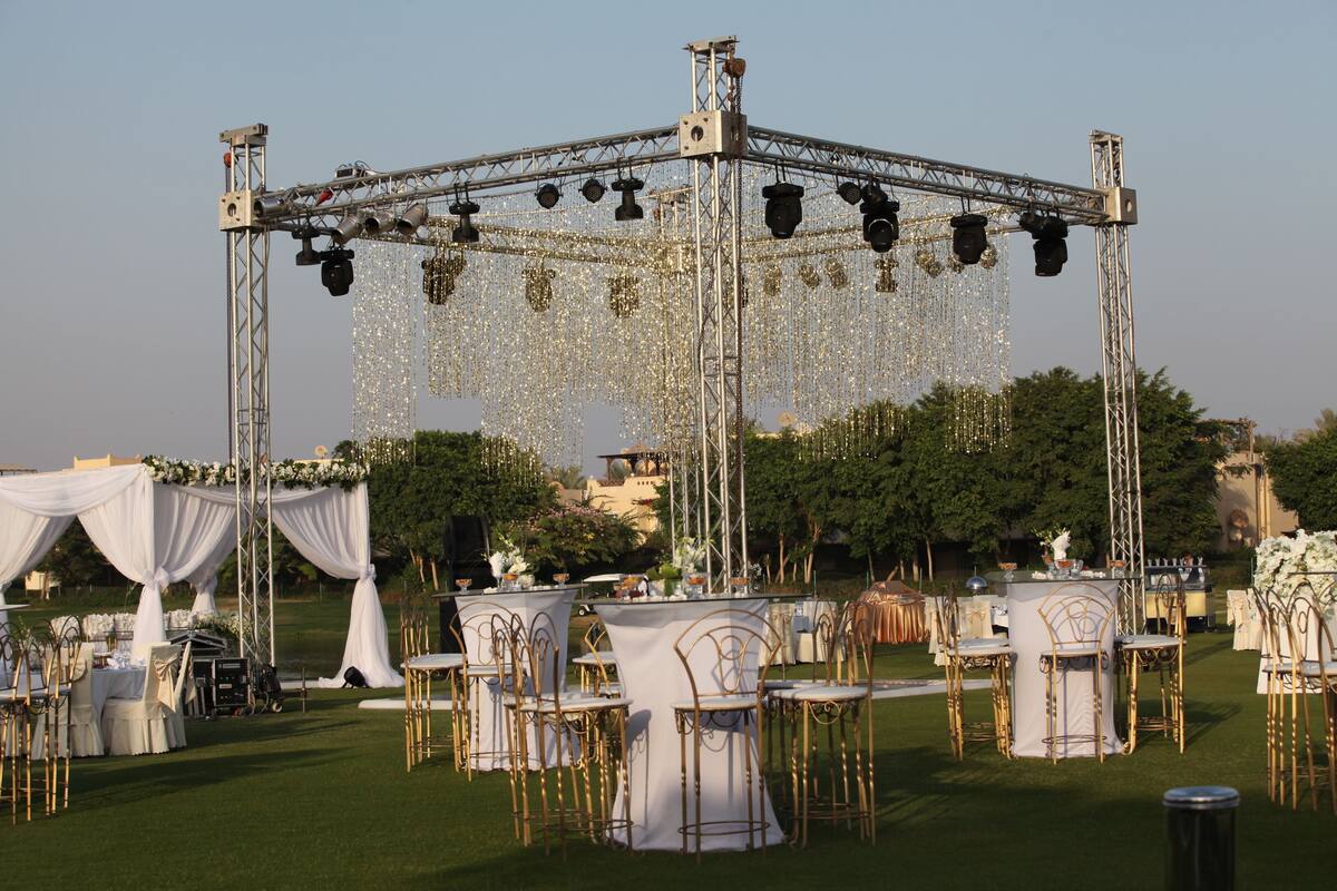 outdoor wedding area