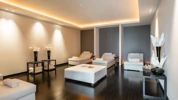 Sauna, ruang uap, perawatan tubuh, hidroterapi, dan aromaterapi