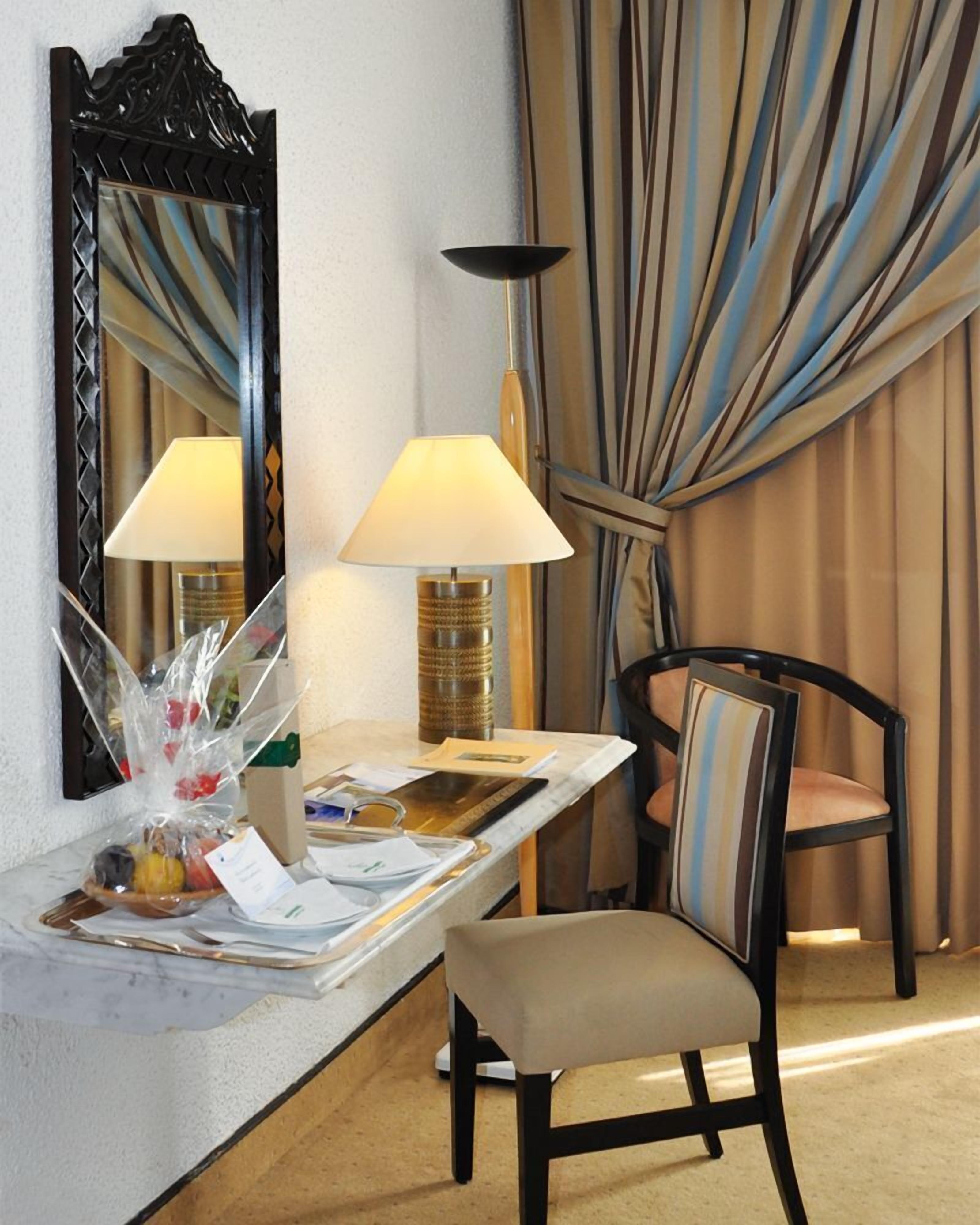 free minibar items, in-room safe, desk, blackout curtains