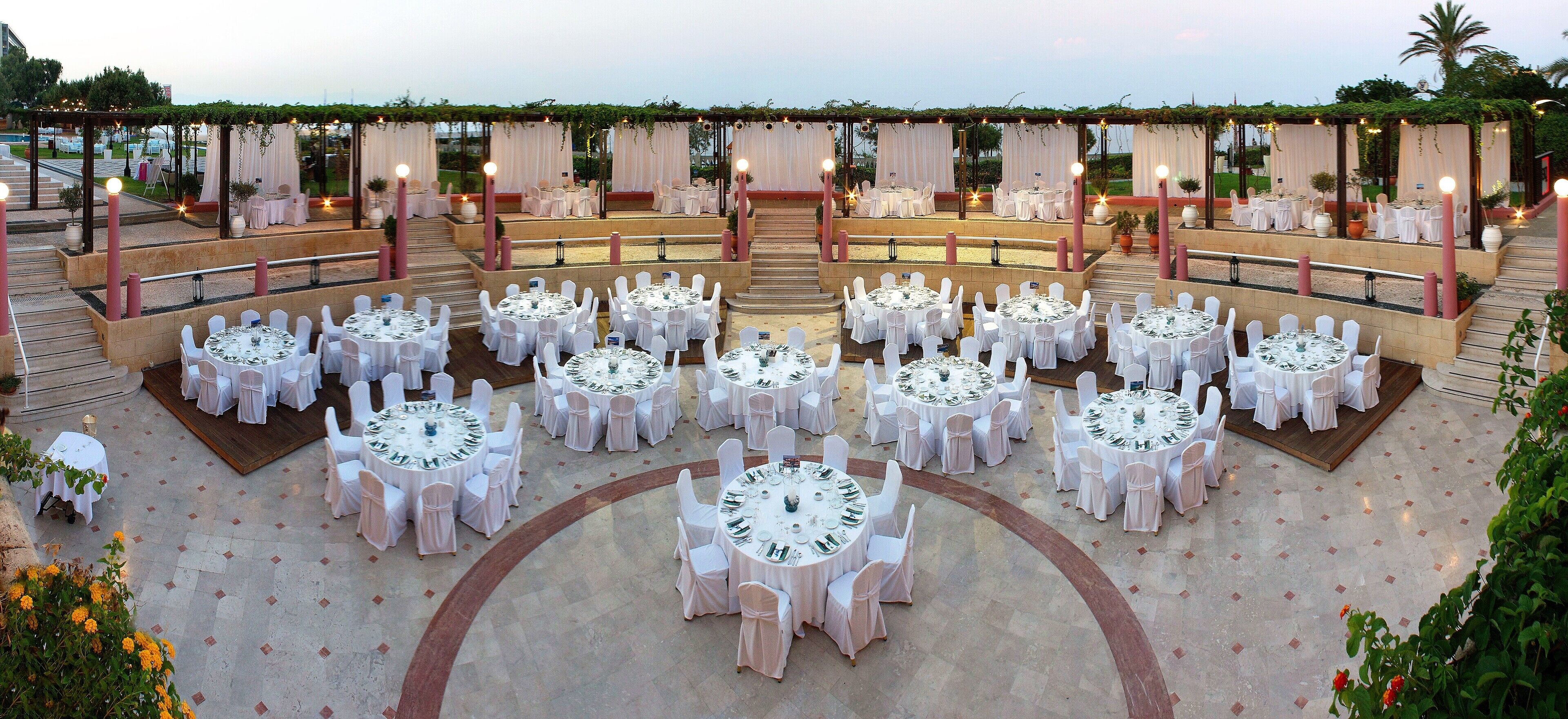 outdoor wedding area