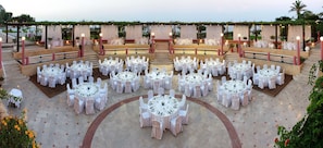 Outdoor wedding area