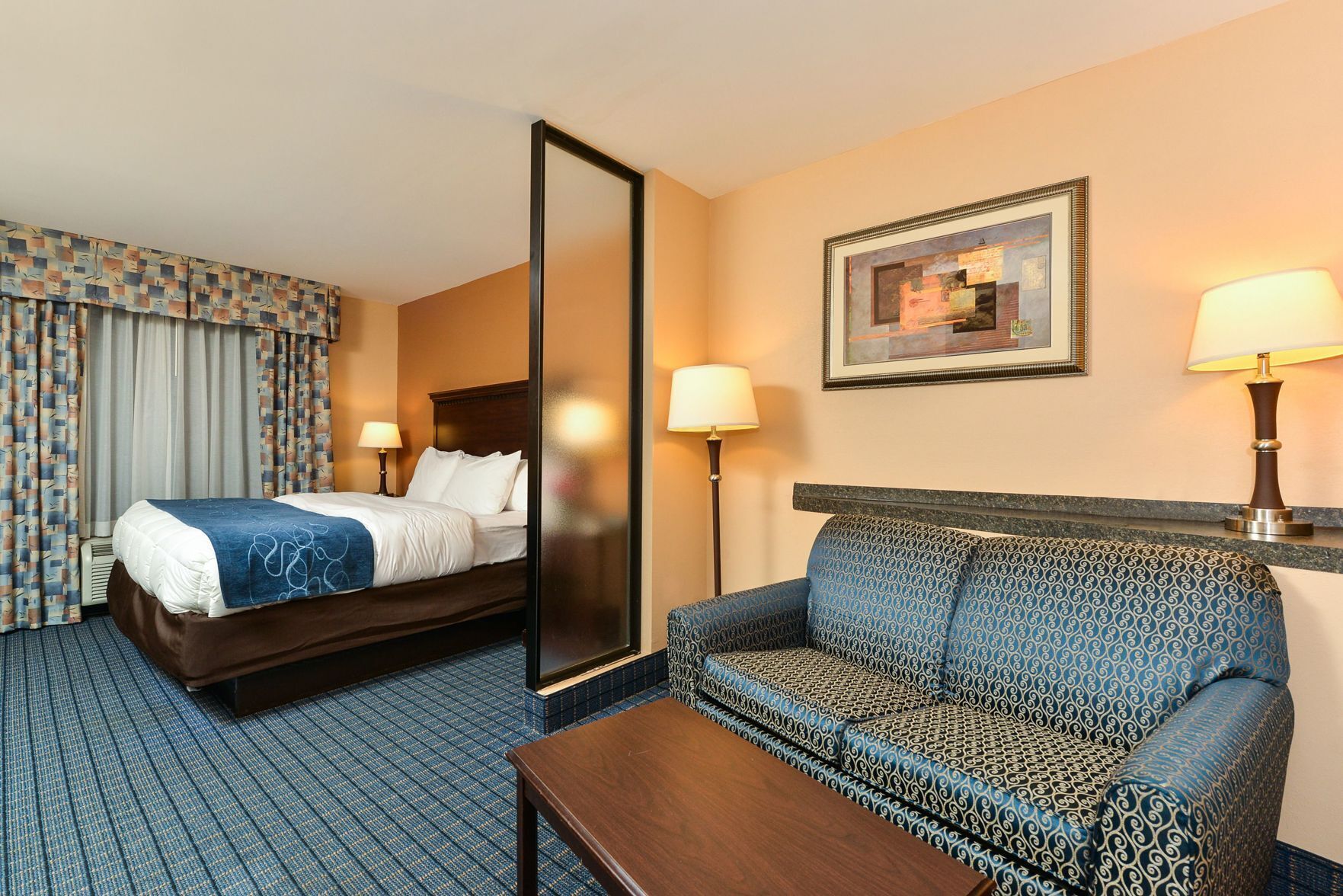 Premium bedding, pillowtop beds, in-room safe, desk