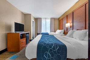 Premium bedding, pillow-top beds, in-room safe, desk