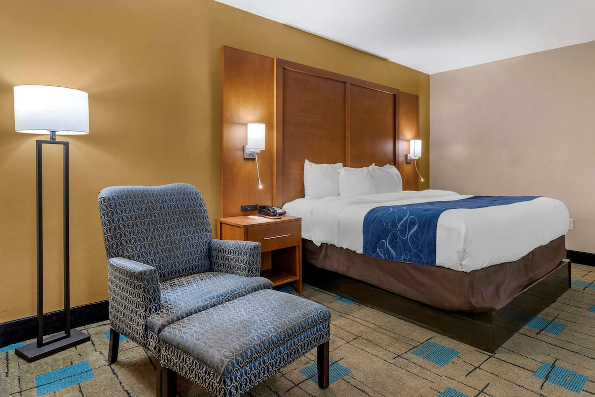 Suite, 1 King Bed with Sofa bed, Non Smoking, Jetted Tub (Upgrade) | Premium bedding, pillow-top beds, in-room safe, desk
