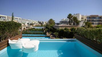 Doppelzimmer, Gartenblick (Premium Swim Up) | Hochwertige Bettwaren, Daunenbettdecken, Pillowtop-Betten, Minibar