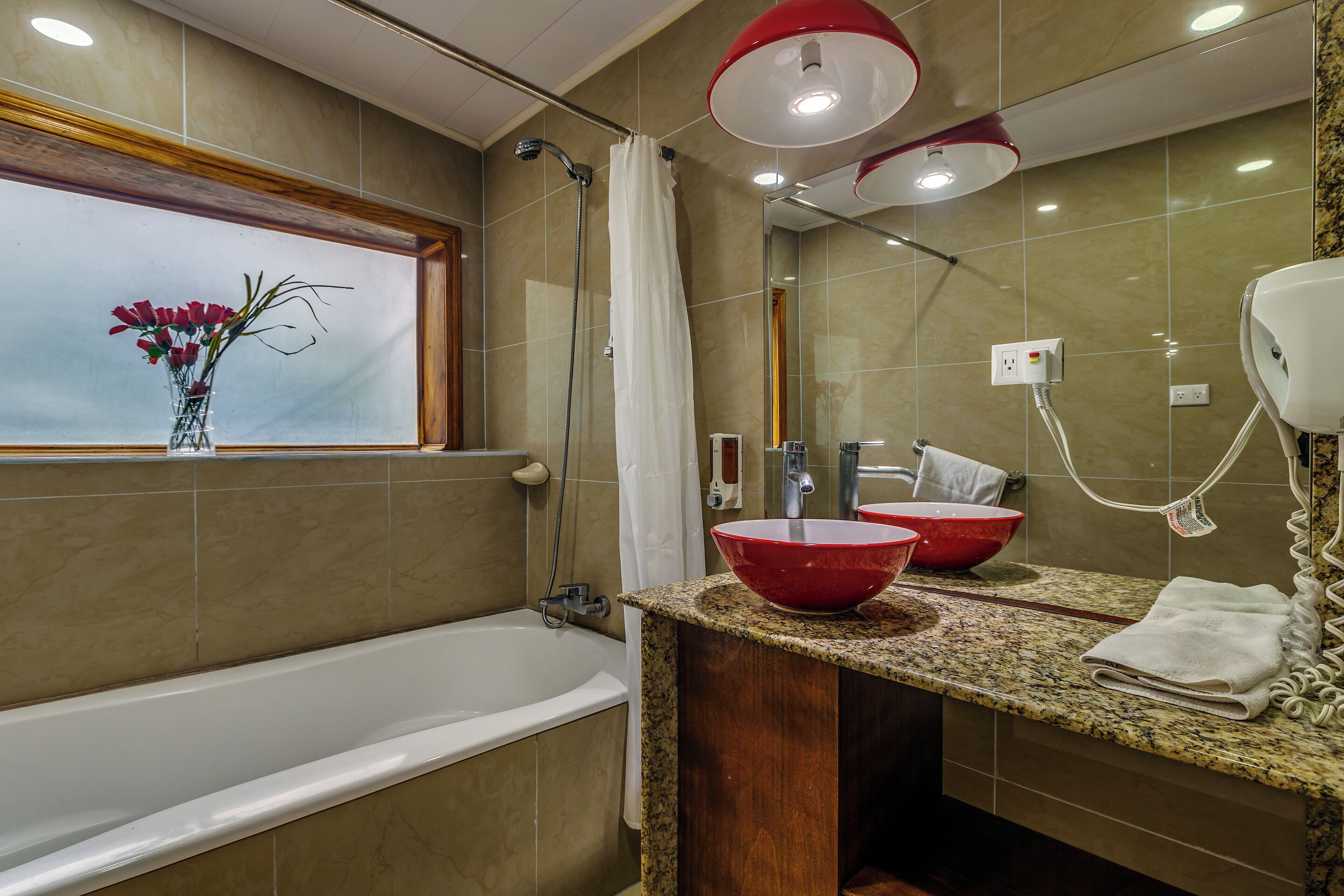 standard room with kitchen | bathroom | hair dryer, bidet, towels