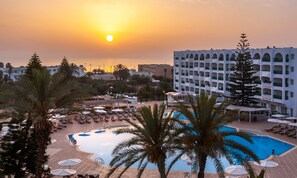 Vue depuis lâhĂ©bergement