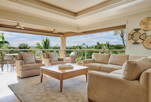 Luxury Villa, 3 Bedrooms, Garden View | Living area | LCD TV