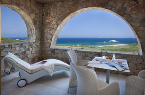 Exclusieve suite, Uitzicht op zee | Terras