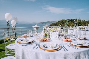 Utendørs bryllupsområde