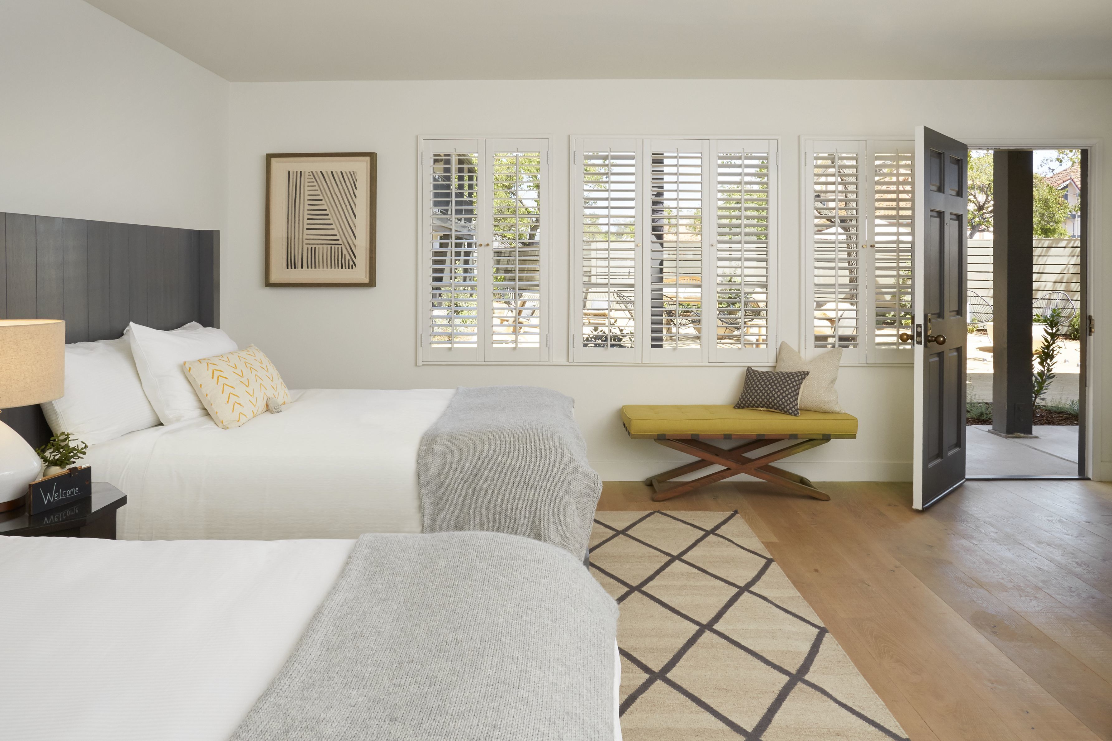 deluxe room, 2 double beds (deluxe garden room with two beds) | 1 bedroom, premium bedding, laptop workspace, iron/ironing board