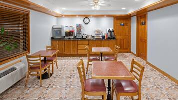 Free daily on-the-go breakfast