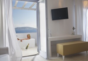 Deluxe suite | Lakens van Egyptisch katoen, luxe beddengoed, donsdekens