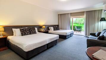 Executive Room, 2 Double Beds | Minibar, desk, iron/ironing board, cribs/infant beds