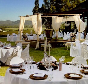 Aussenbereich für Hochzeiten