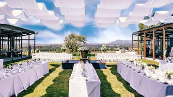 Zona para bodas al aire libre