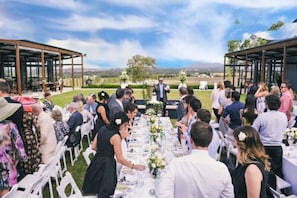 Outdoor wedding area - Estate Tuscany (Pokolbin)